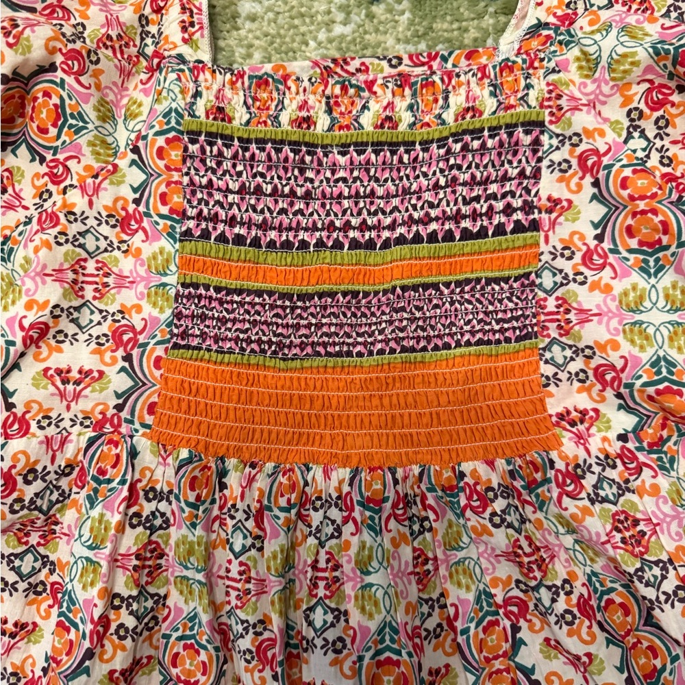 Ivy Jane Multicolor Boho Blouse NWOT - Picture 3 of 6